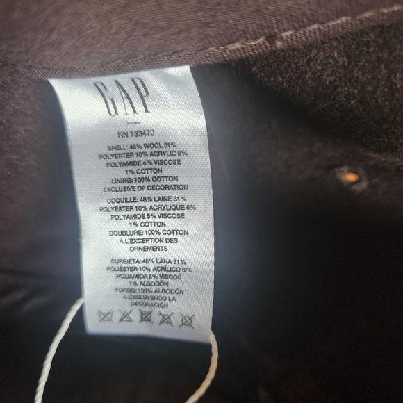 GAP Wool Blend Chocolate Brown Adjustable Hat - Picture 2 of 4